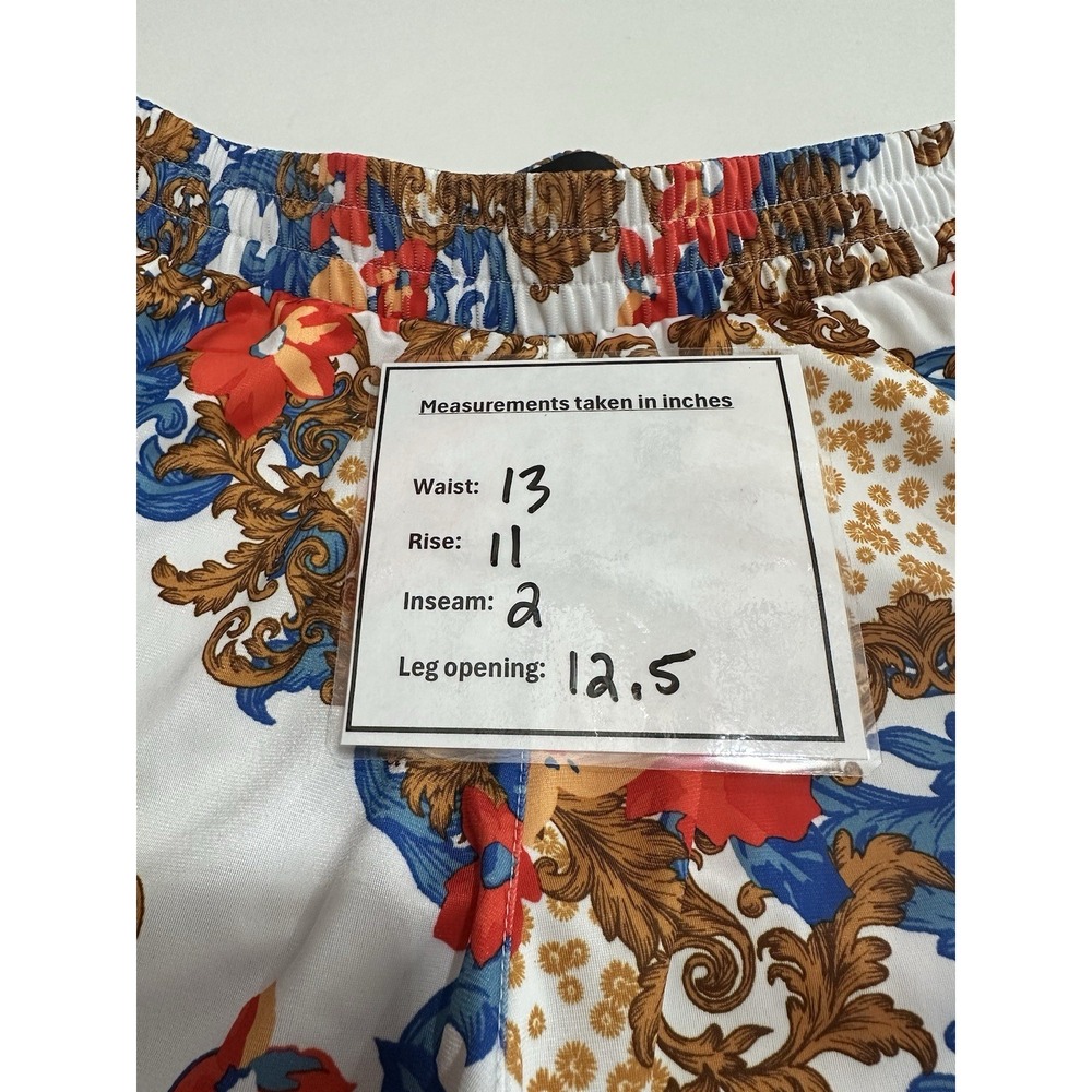 Adidas Her Studio London Floral Shorts Baroque Trefoil 3 Stripes Women's Small - Picture 11 of 11